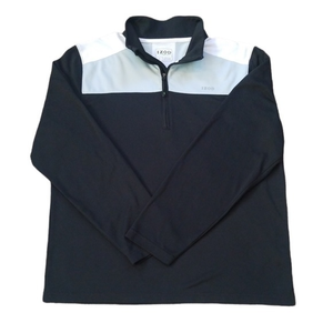 Izod Men's Lightweight‎ Colorblock Pullover Quarter Zip Sz. M